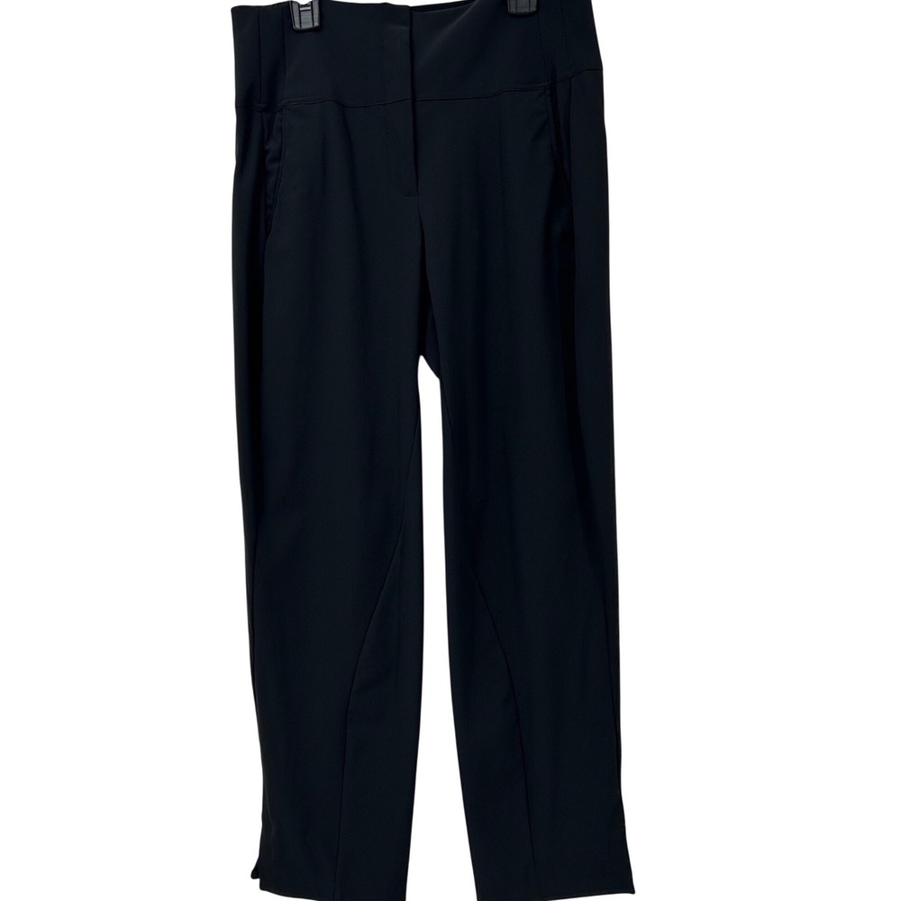 Marithé François Girbaud Black Cropped Ankle Trousers Womens US 6 Minimalist - Picture 2 of 7